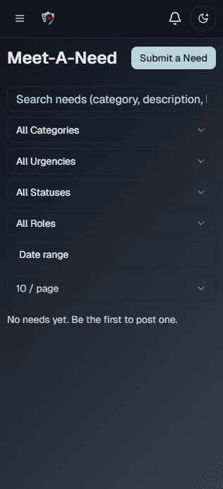 meet a need screenshot